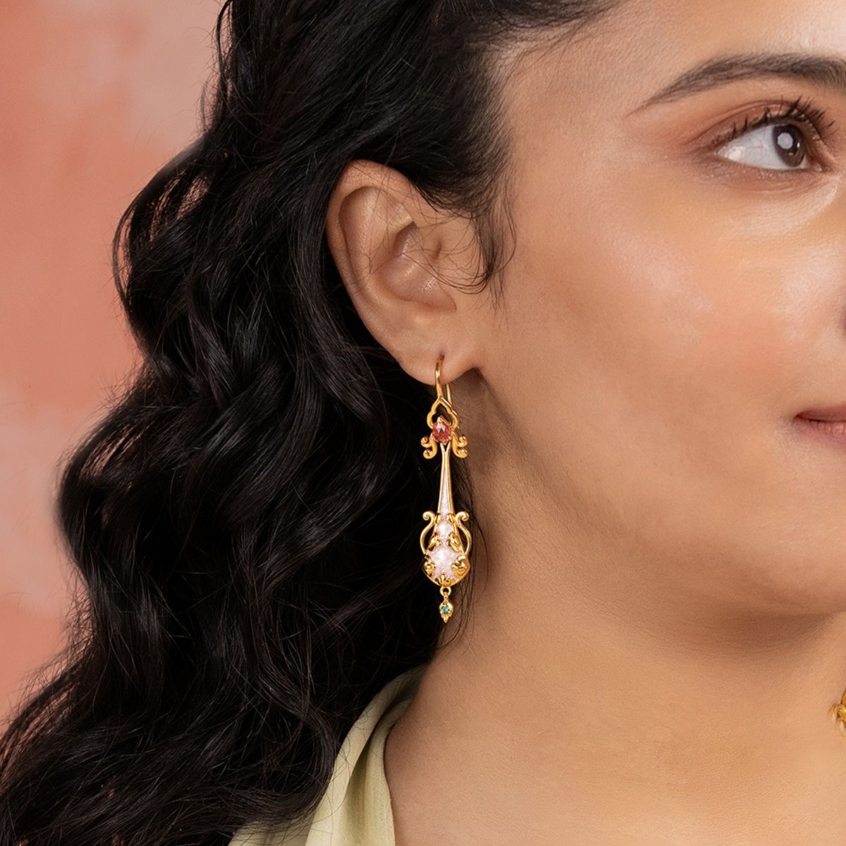 Buy Shaya by CaratLane Bridechilla Fishhook Earrings in Gold