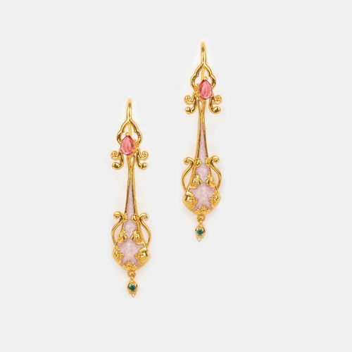 Buy Shaya by CaratLane Bridechilla Fishhook Earrings in Gold Plated 925  Silver Online