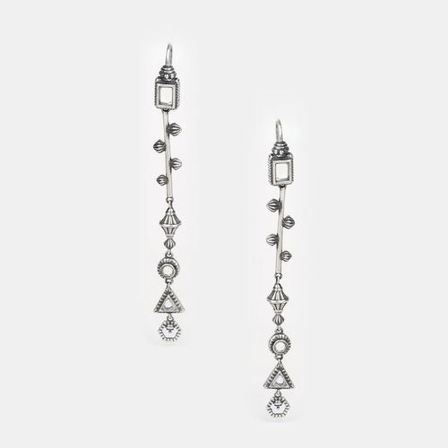 Buy Irene Adler Fishhook Earrings In Oxidised 925 Silver from Shaya by  CaratLane