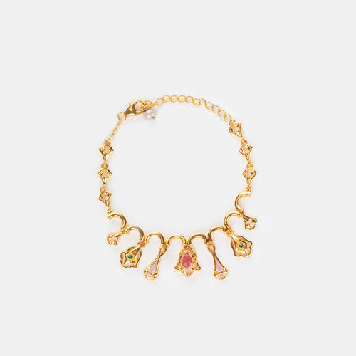 Shaya by CaratLane bangle_bracelets_cuffs : Buy Shaya by CaratLane The Girl  Boss Triangle Charm Bracelet in Rose Gold Plated 925 Silver Online