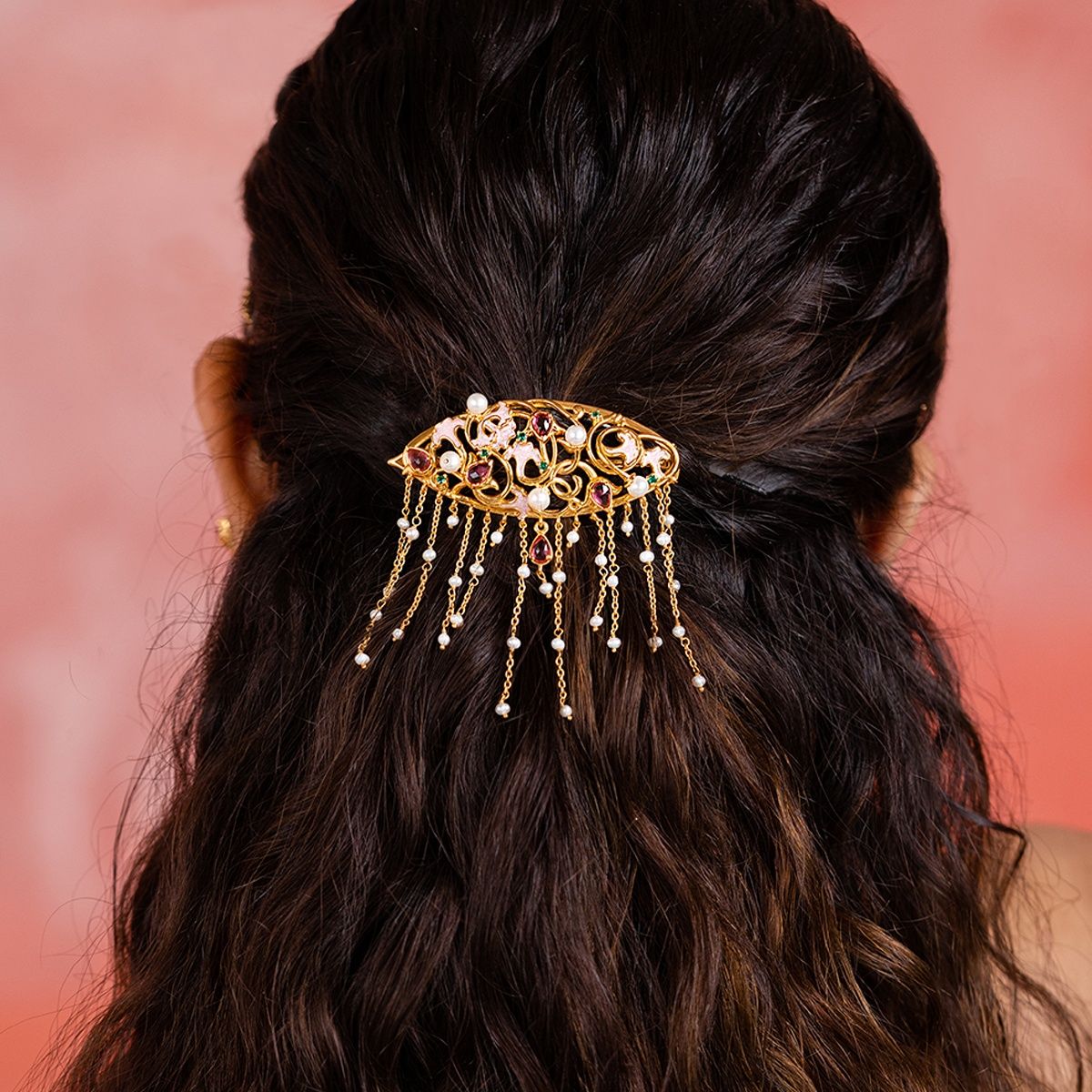 Punjabi gold hair pins