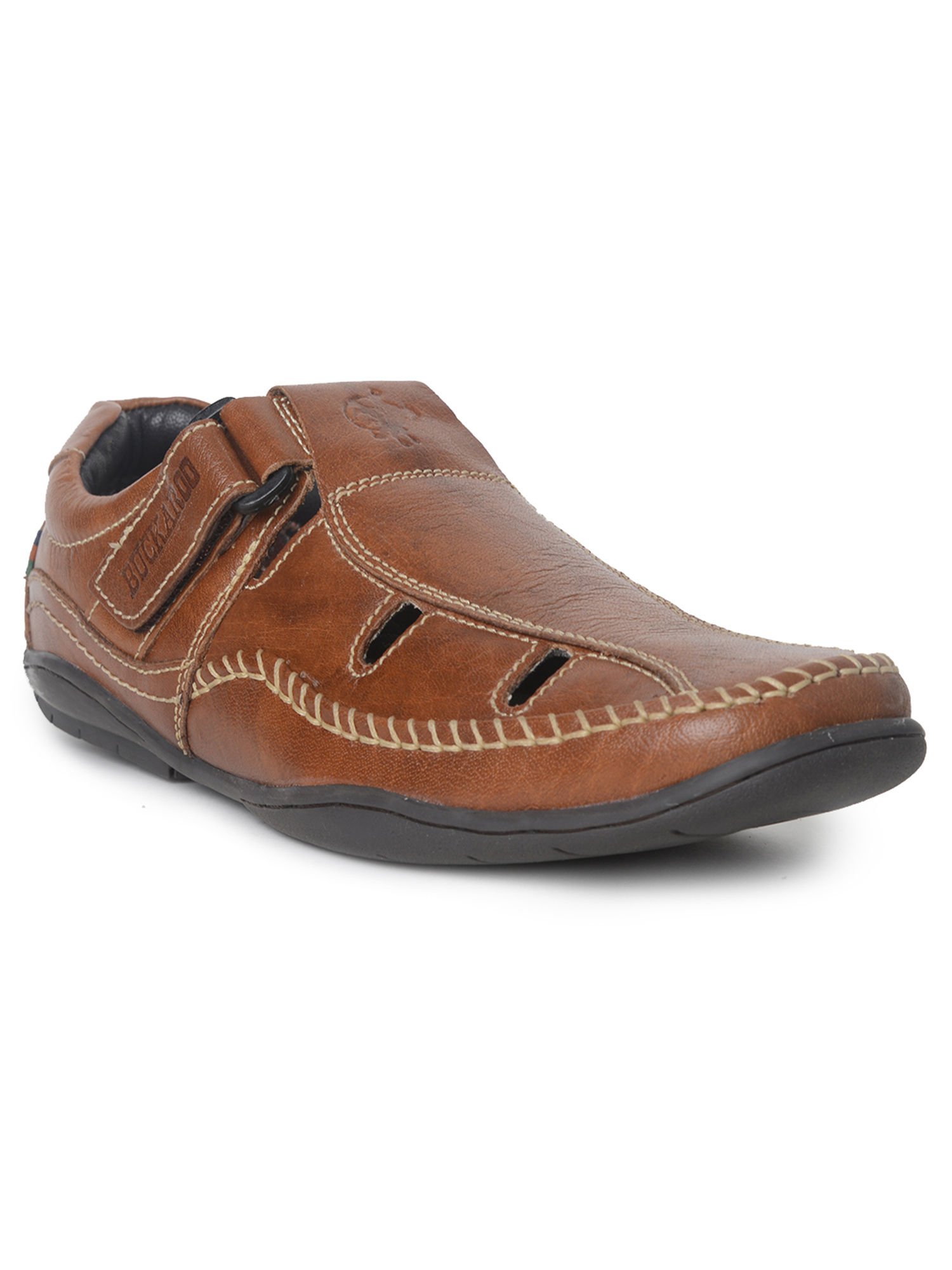 Buy Buckaroo: GRIMSON Genuine Leather Brown Casual Closed Sandal For Mens  Online at Best Prices in India - JioMart.