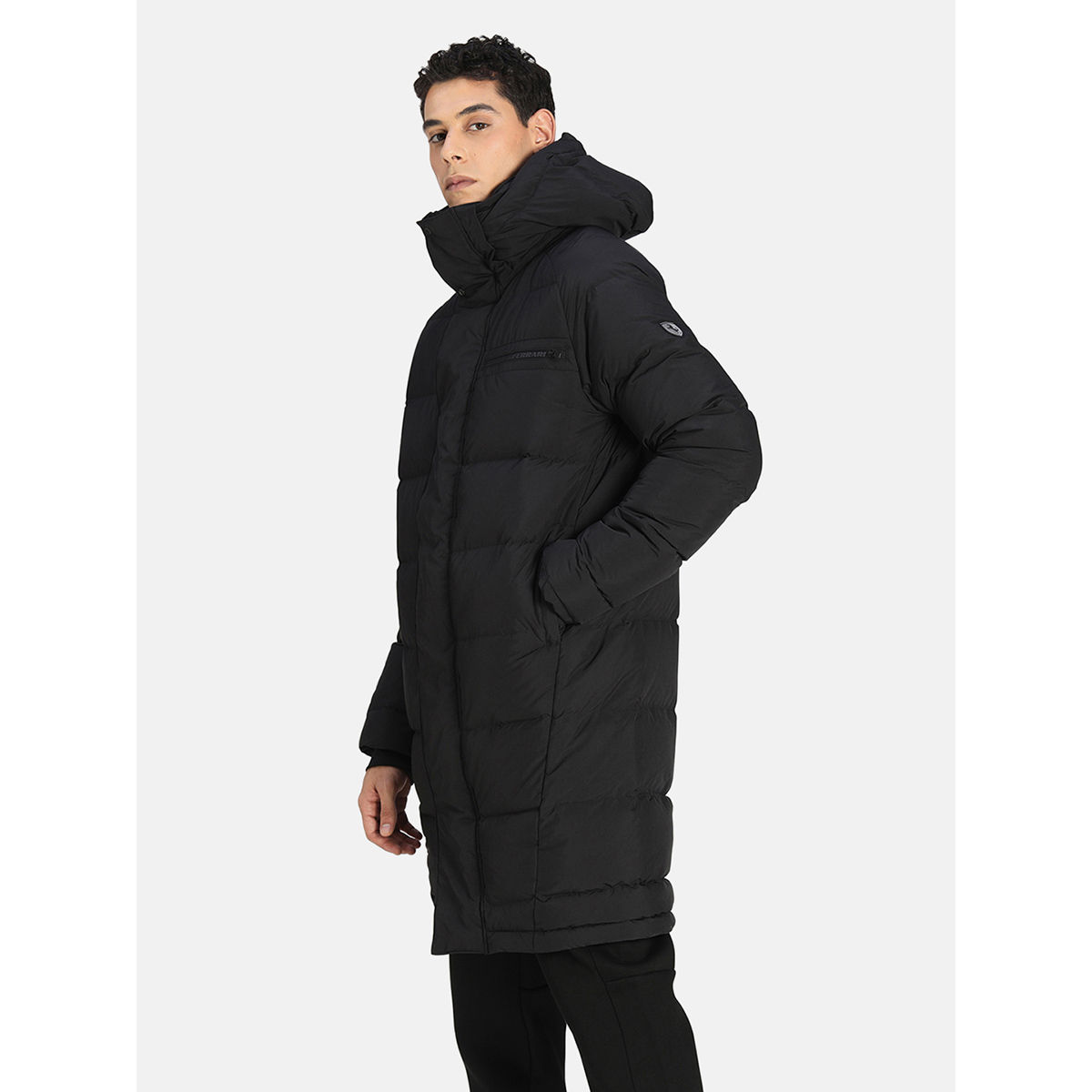 puma longline down jacket