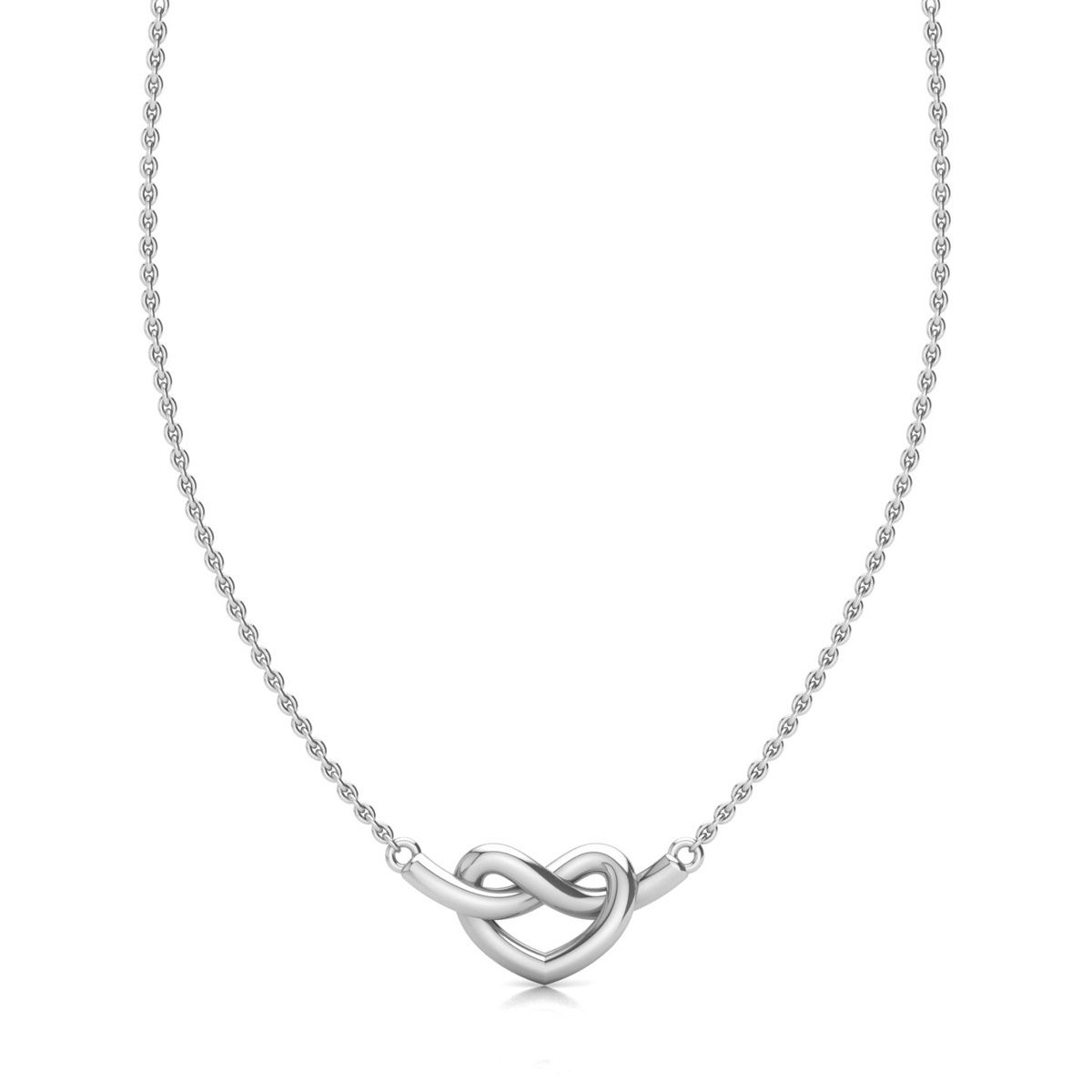 Buy CRAFTMERCI - Knot Silver Necklace Chain for Women - Light Weight Pendant  for Everyday Wear - Makes a Cute Gifts for Women - 925 Silver Jewellery  with BIS Hallmarked Stamp at Amazon.in