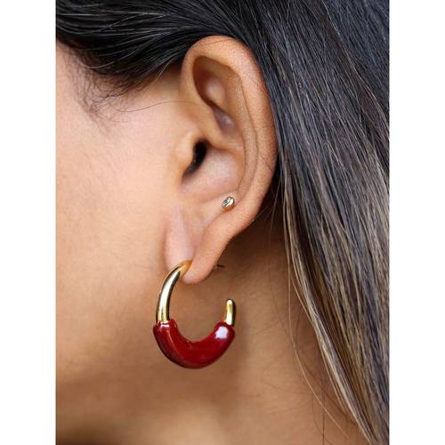earrings accessories devri resin hoop earrings