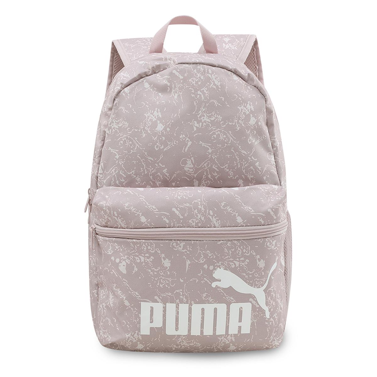 Buy Puma Pink Printed Phase Printed Backpack With Pouch Online