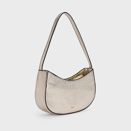 Buy IYKYK by Nykaa Fashion Gold Metallic Moon Shaped Shoulder Bag