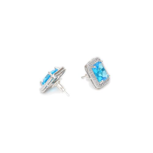 Ruby Raang Studio Aqua Blue Stone Studs