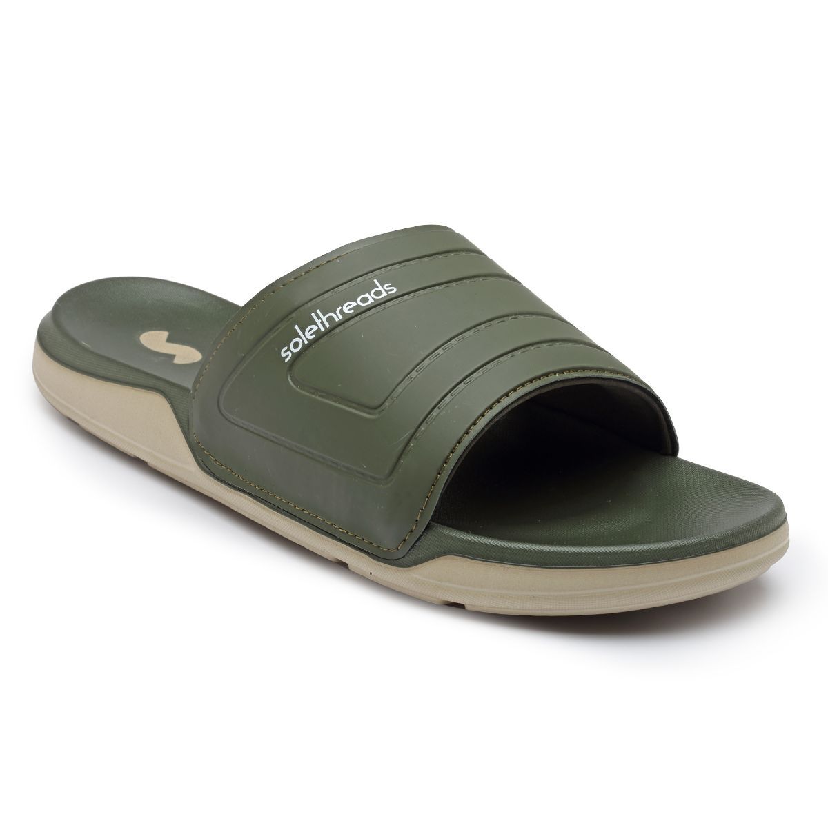 Plain black men's cheap slides