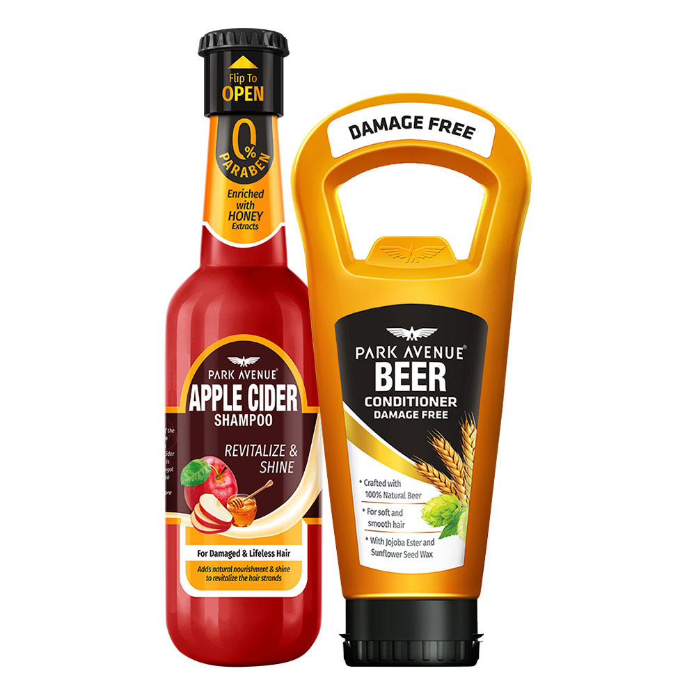 Park Avenue Apple Cider Shampoo & Beer Conditioner Damage Free Combo