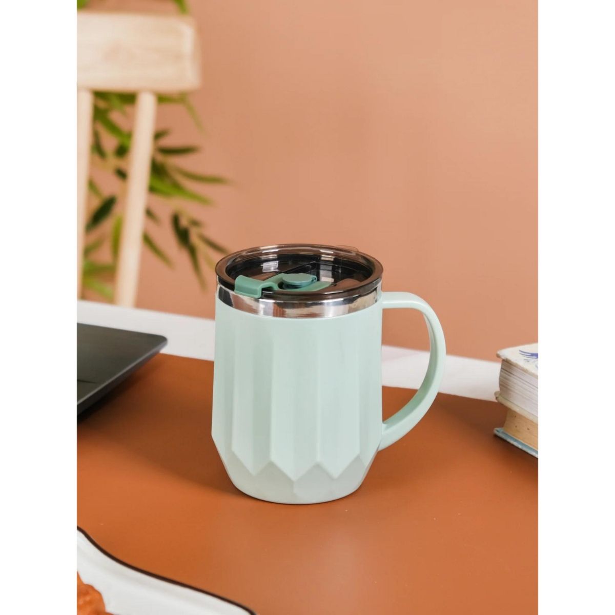 Nestasia Insulated Travel Tea & Coffee Tumbler Mug with Lid Matte Mint