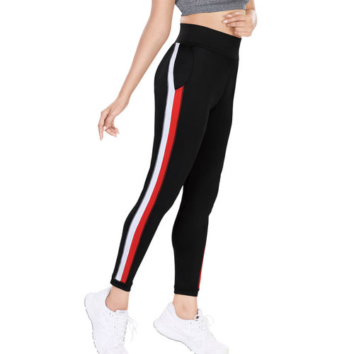 Dermawear Women's Activewear Workout Leggings With Pocket - Black (XXL)