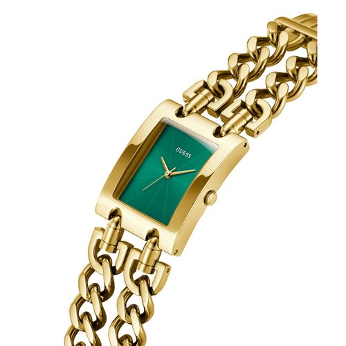 Buy Guess Mod Heavy Metal Green Rectangle Dial Analog Women Watch