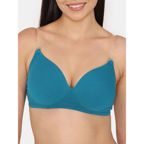 Buy Zivame Beautiful Basics Padded Non Wired 3/4th Coverage Backless Bra -  Exotic Plume at Rs.657 online