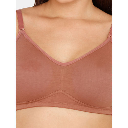 Zivame Backless : Buy Zivame Double Layered Non Wired 3-4th Coverage  Backless Bra - Nutmeg (Set of 2) Online