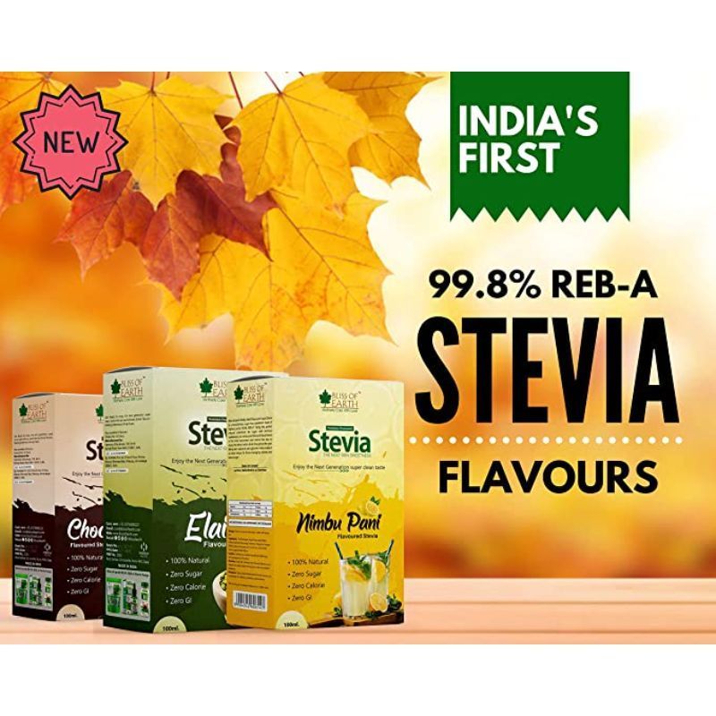 Buy Bliss Of Earth Stevia Liquid Chocolate Flavour Online