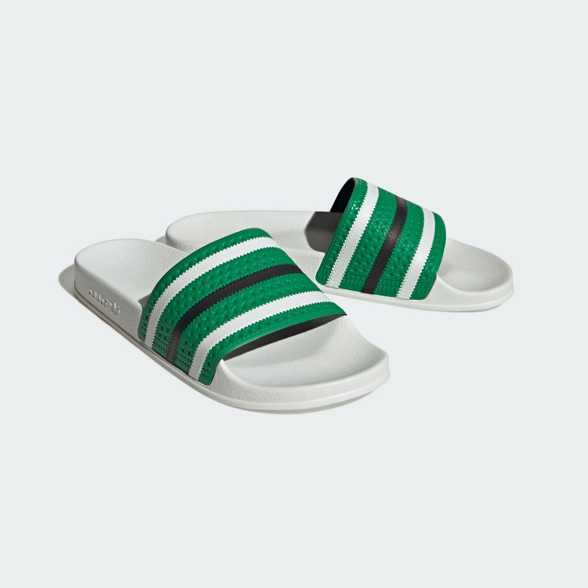 Green adidas sliders online mens