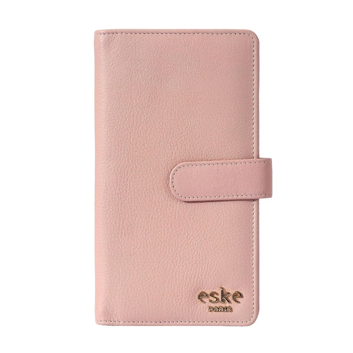 Buy Eske Greta Genuine Leather Two Fold Women Wallet Pink Online