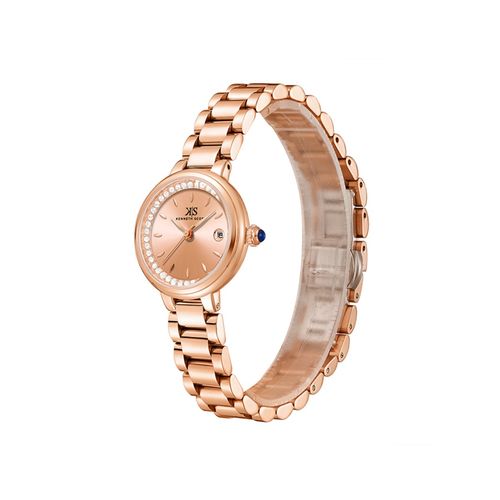 Kenneth Scott Women's Analog Rose Gold Dial Watch (K23542-RBKK) (M)