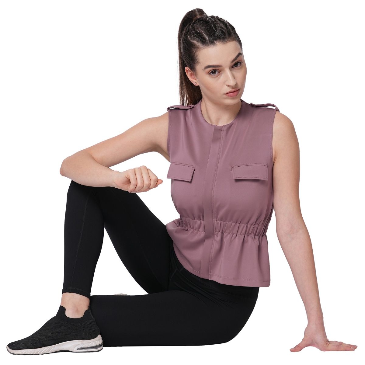 Peplum yoga clearance jacket