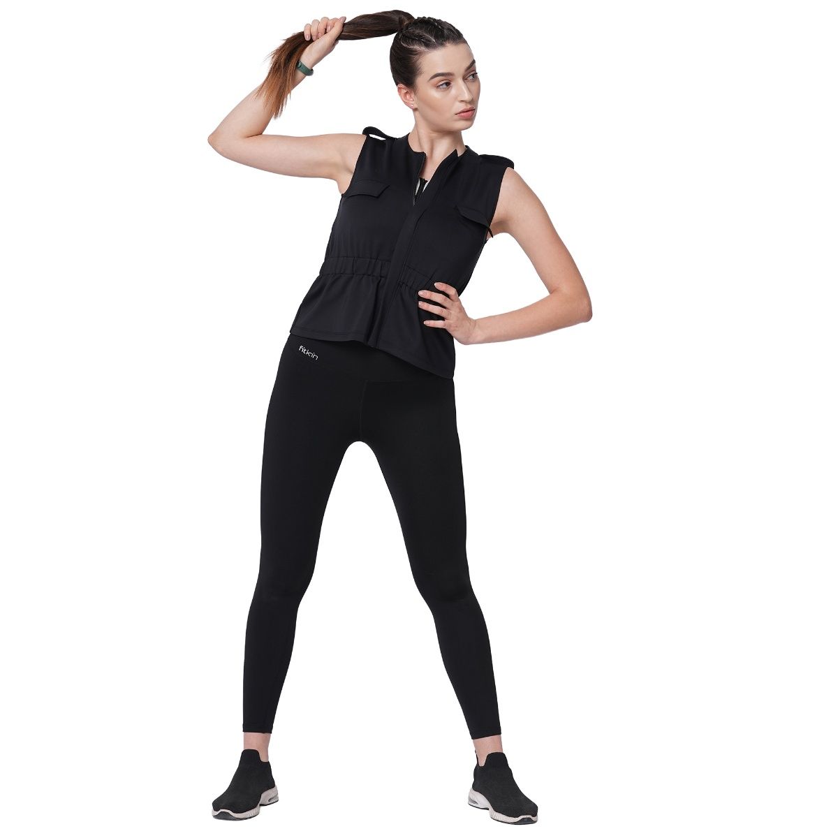 Peplum workout online jacket