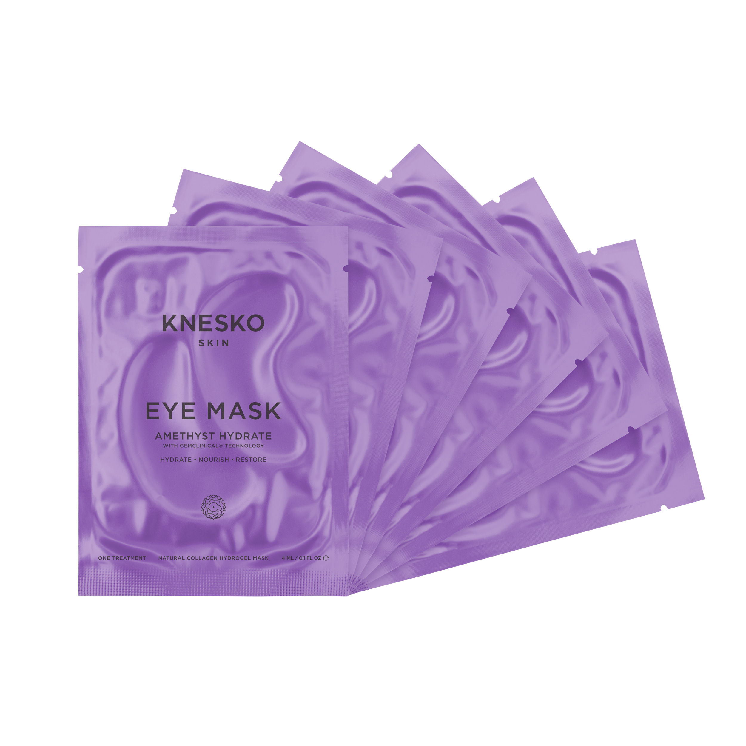 Knesko Skin Amethyst Hydrate Collagen Eye Mask Pack Of 6 Buy Knesko Skin Amethyst Hydrate
