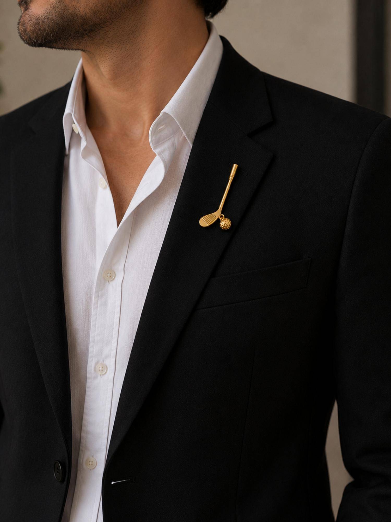 House of Pehr Gold Plated Golf Brooch