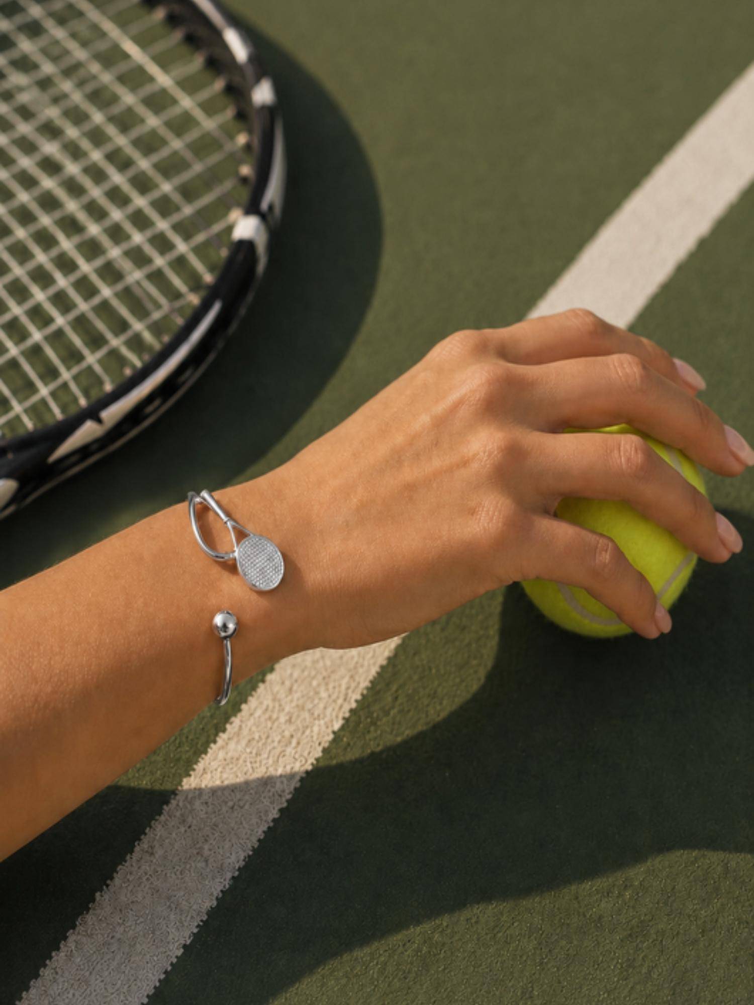 House of Pehr Unisex Silver Plated Tennis Bracelet