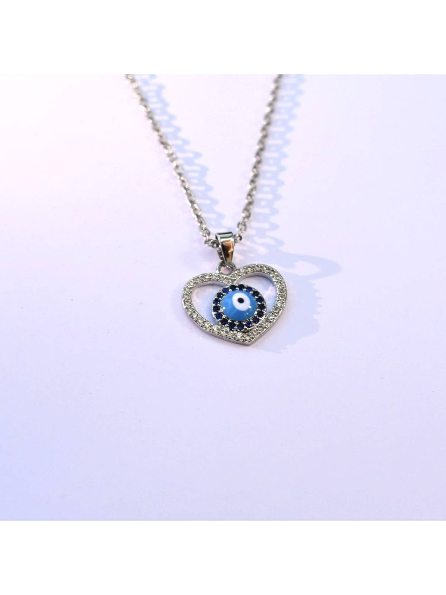 Dkane Designs Women Blue Evil Eye Stone Studded Necklace