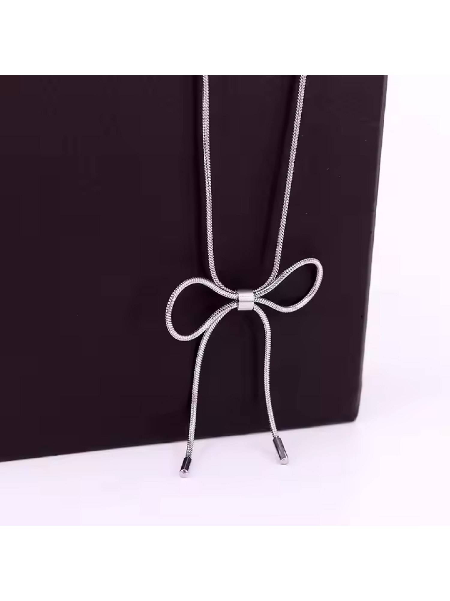 Dkane Designs Women Silver Naughty Knot Necklace