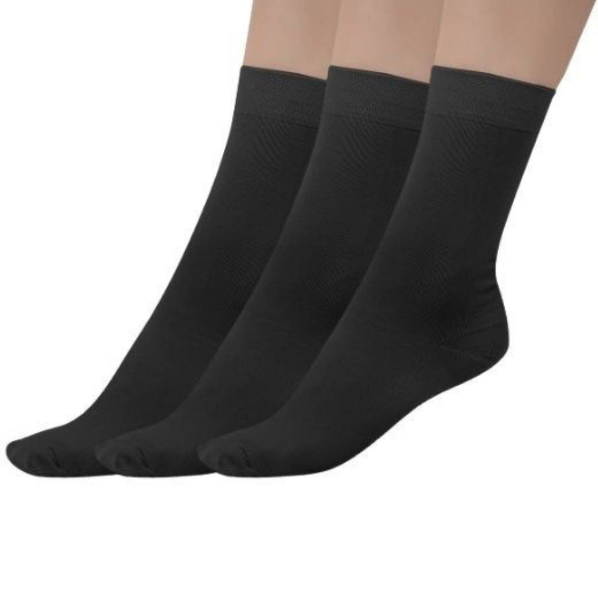 N2S NEXT2SKIN Women Regular Length Cotton Socks - Black (Free Size)