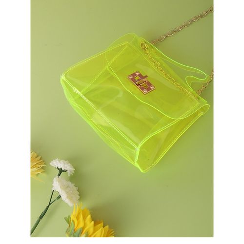 Haute Sauce Women Neon Orange Trandparent Handbag (Orange) At Nykaa, Best Beauty Products Online