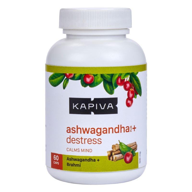 Kapiva Ayurveda Ashwagandha + Destress 60 Capsules
