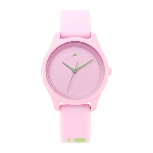 Buy Fastrack Watches Tees 68023PP05W-Pink Dial Analog Watch for