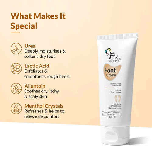 Buy Fixderma Foot Cream For Dry, Cracker Or Calloused Foot Skin Online