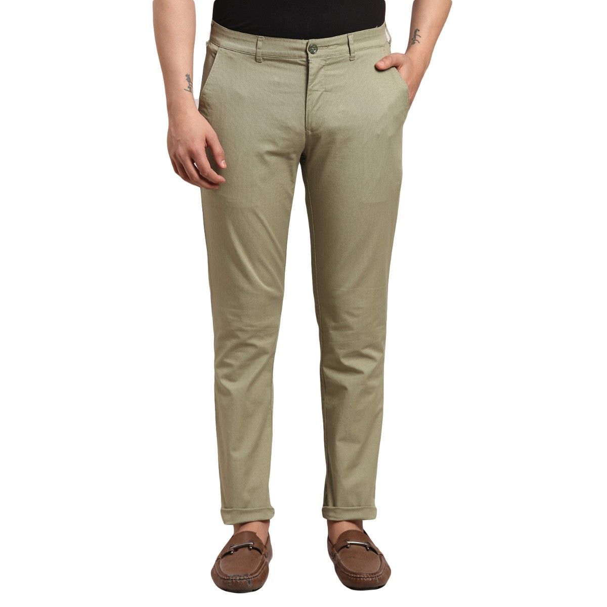 COLORPLUS Men Khaki Trousers - Buy COLORPLUS Men Khaki Trousers Online at  Best Prices in India | Flipkart.com