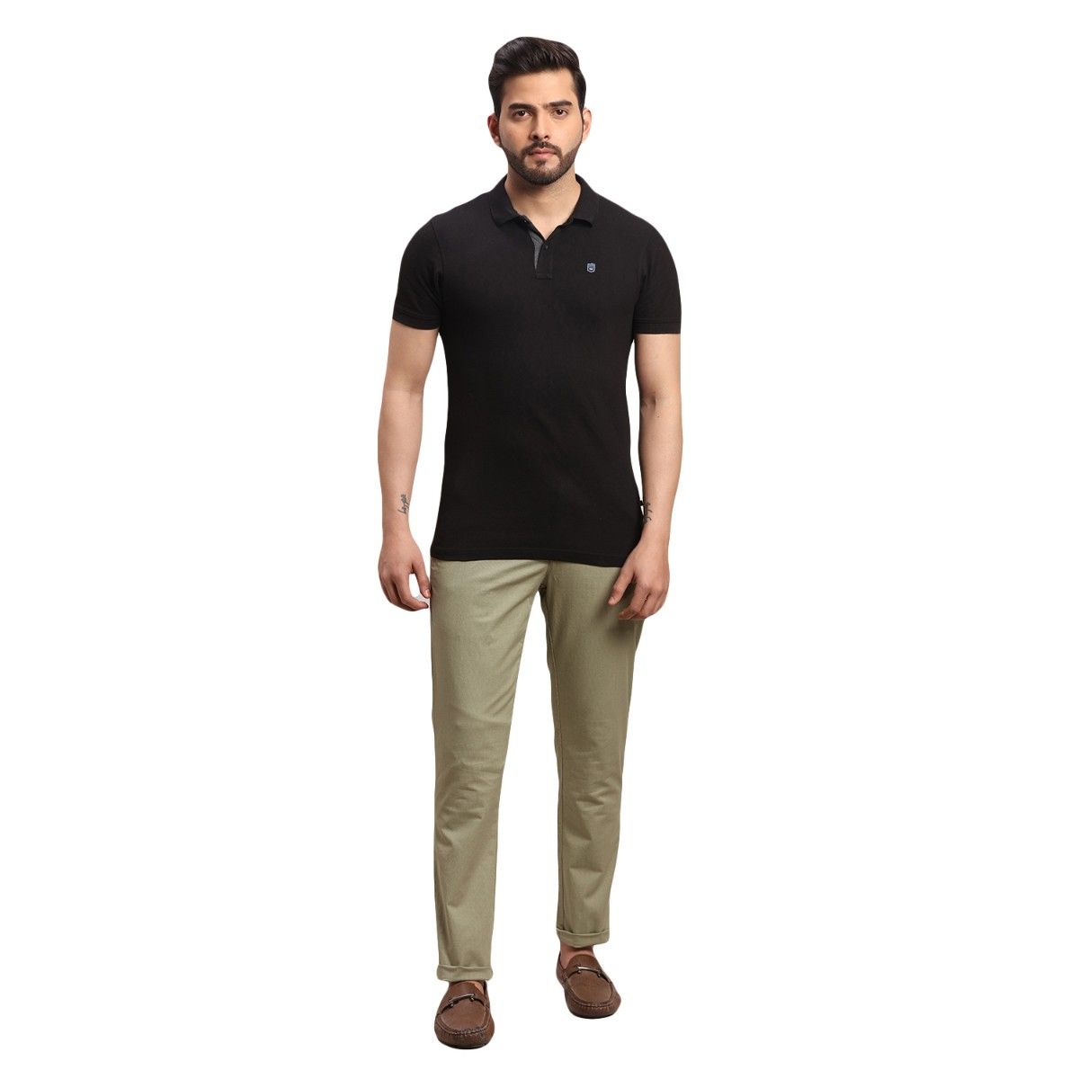 COLORPLUS Regular Fit Men Black Trousers - Buy COLORPLUS Regular Fit Men  Black Trousers Online at Best Prices in India | Flipkart.com