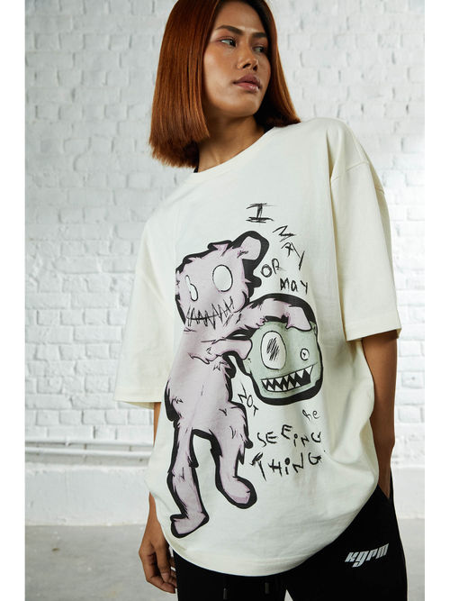 Buy Kilogram White Black Seeing Things Tee Online