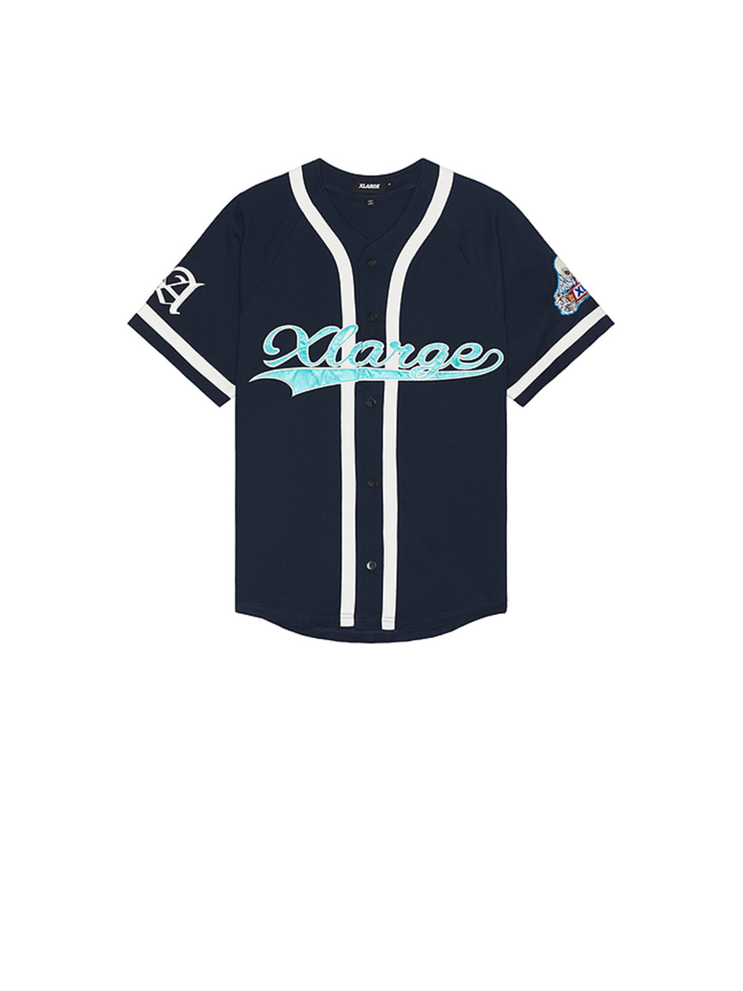 【未使用品】XLARGE BASEBALL SHIRT EMBROIDERED 未使用品】XLARGE BASEBALL SHIRT EMBROIDERED ウェア