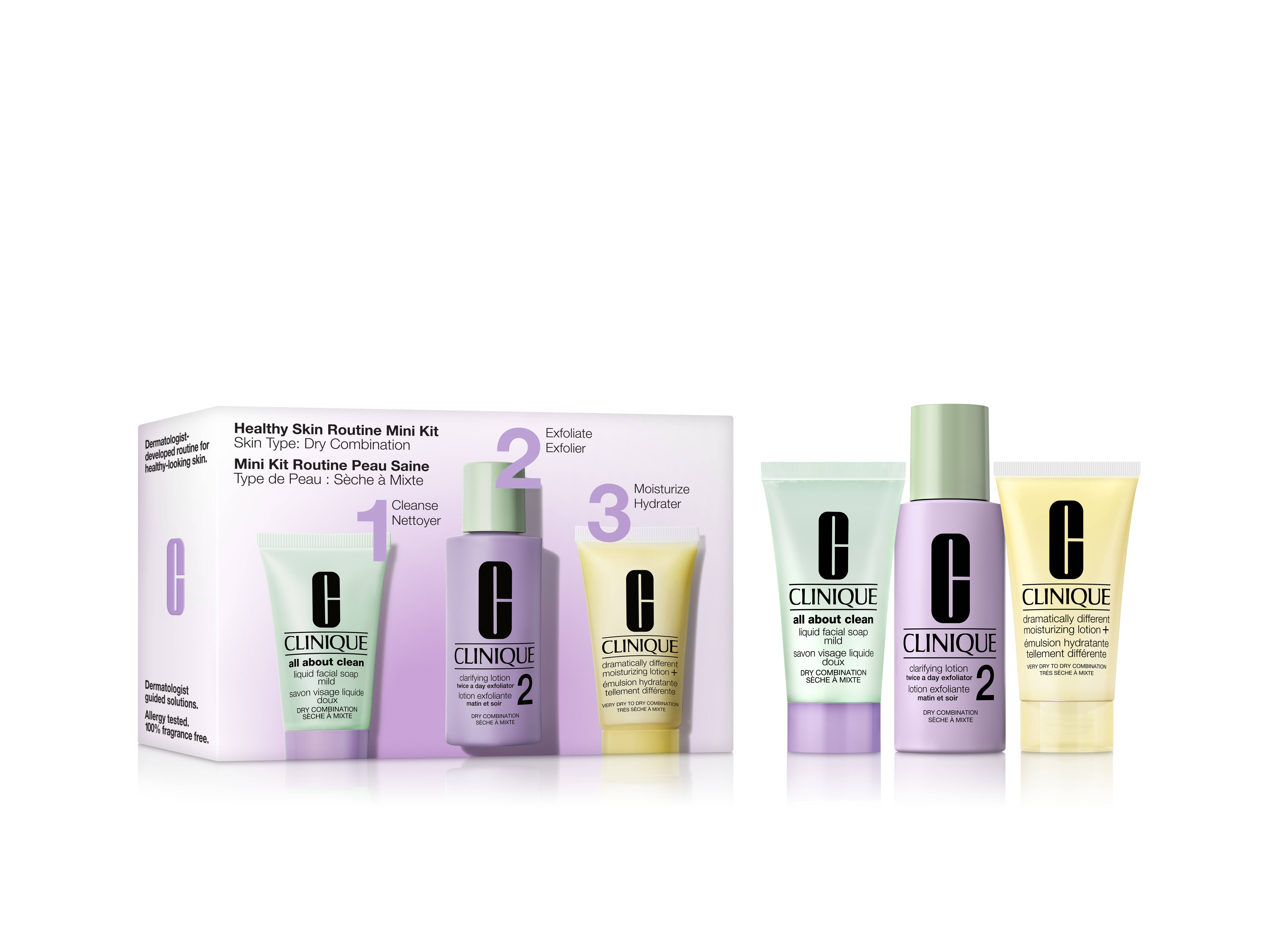 Clinique Healthy Skin Routine: Mini 3-Step Kit For Dry Skin