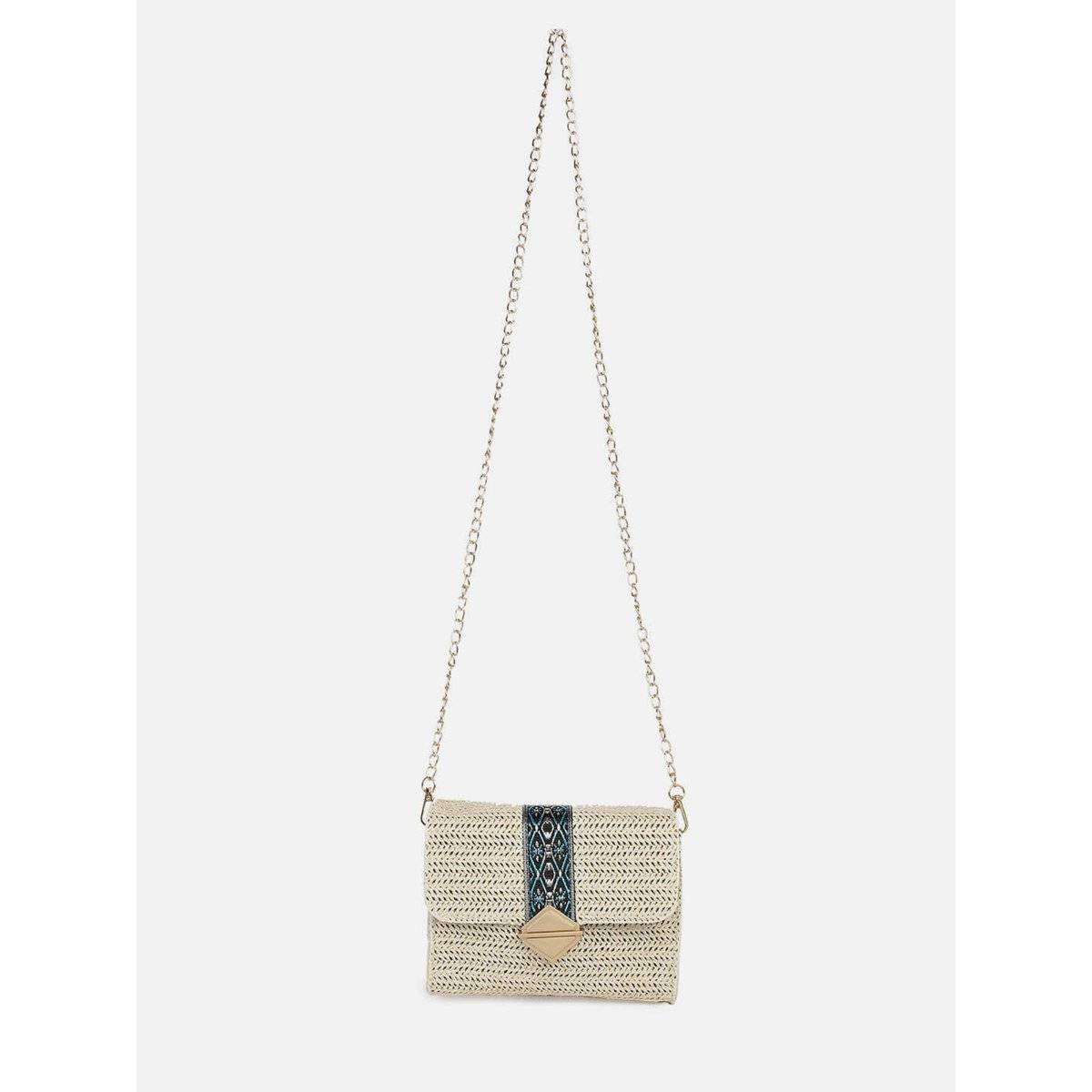 Haute Sauce Women Beige Sling Bag
