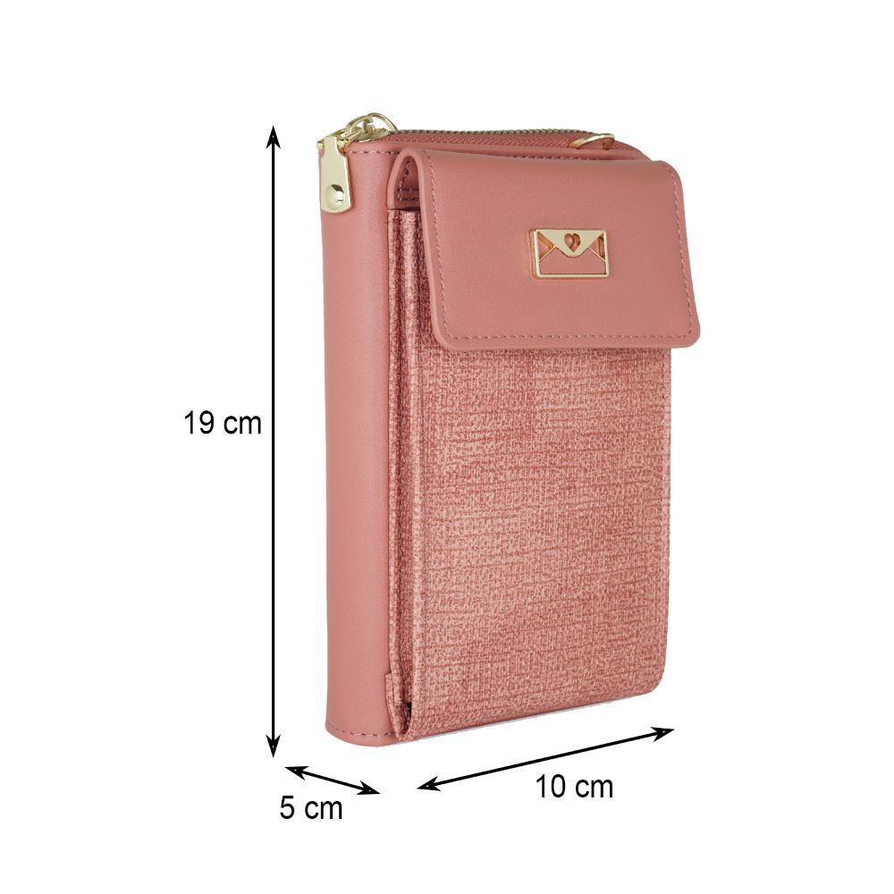 Essentials Wristlet Wallet for Women with cell phone pocket & removable cross-body strap 