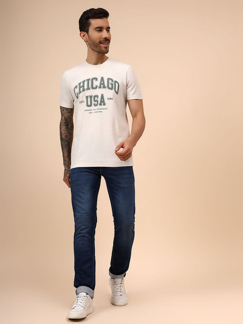 Buy Cantabil Men Blue Regular Fit Casual Denim Jeans Online