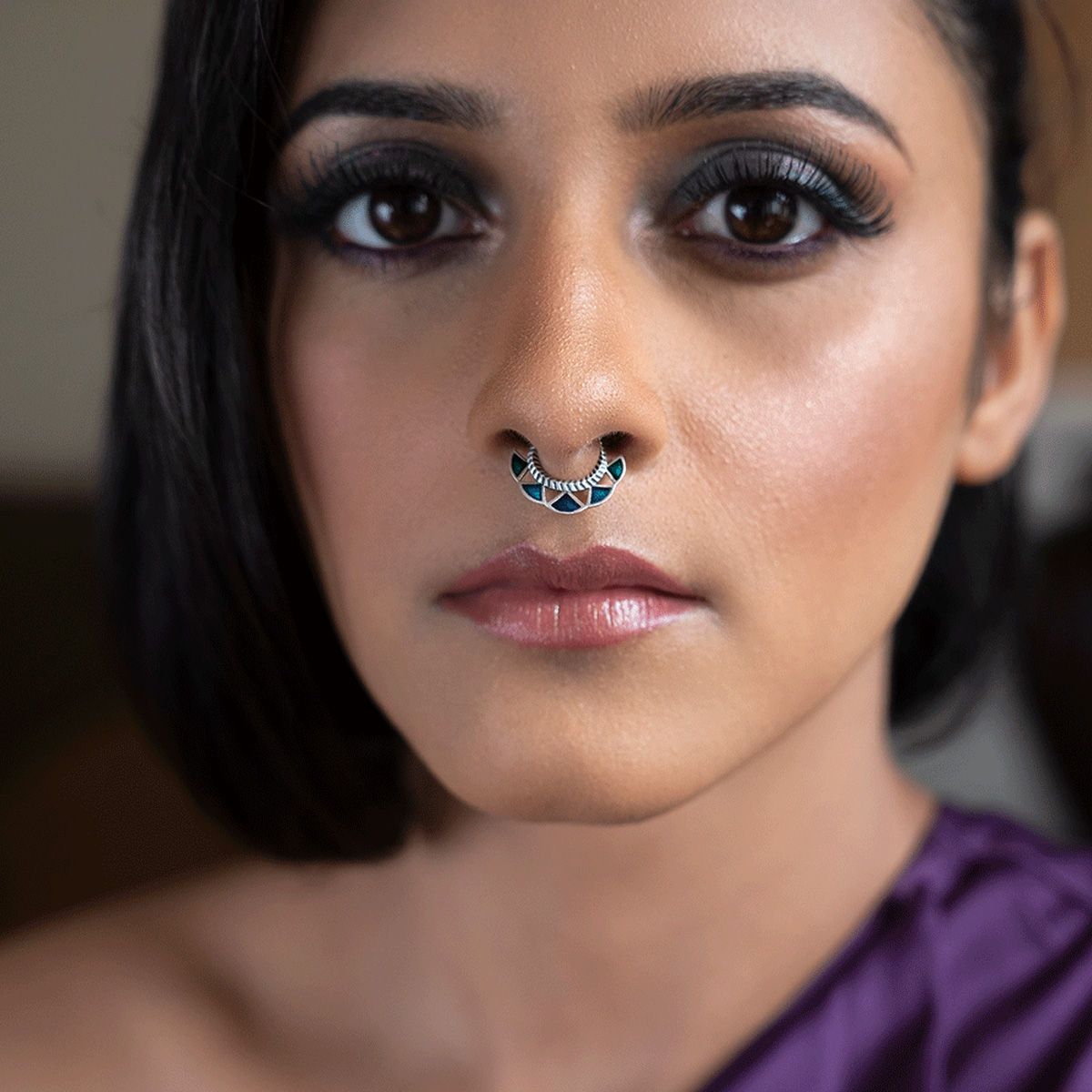 Buy Shaya by CaratLane Phuli Inspired Nose Pin in 925 SIlver online