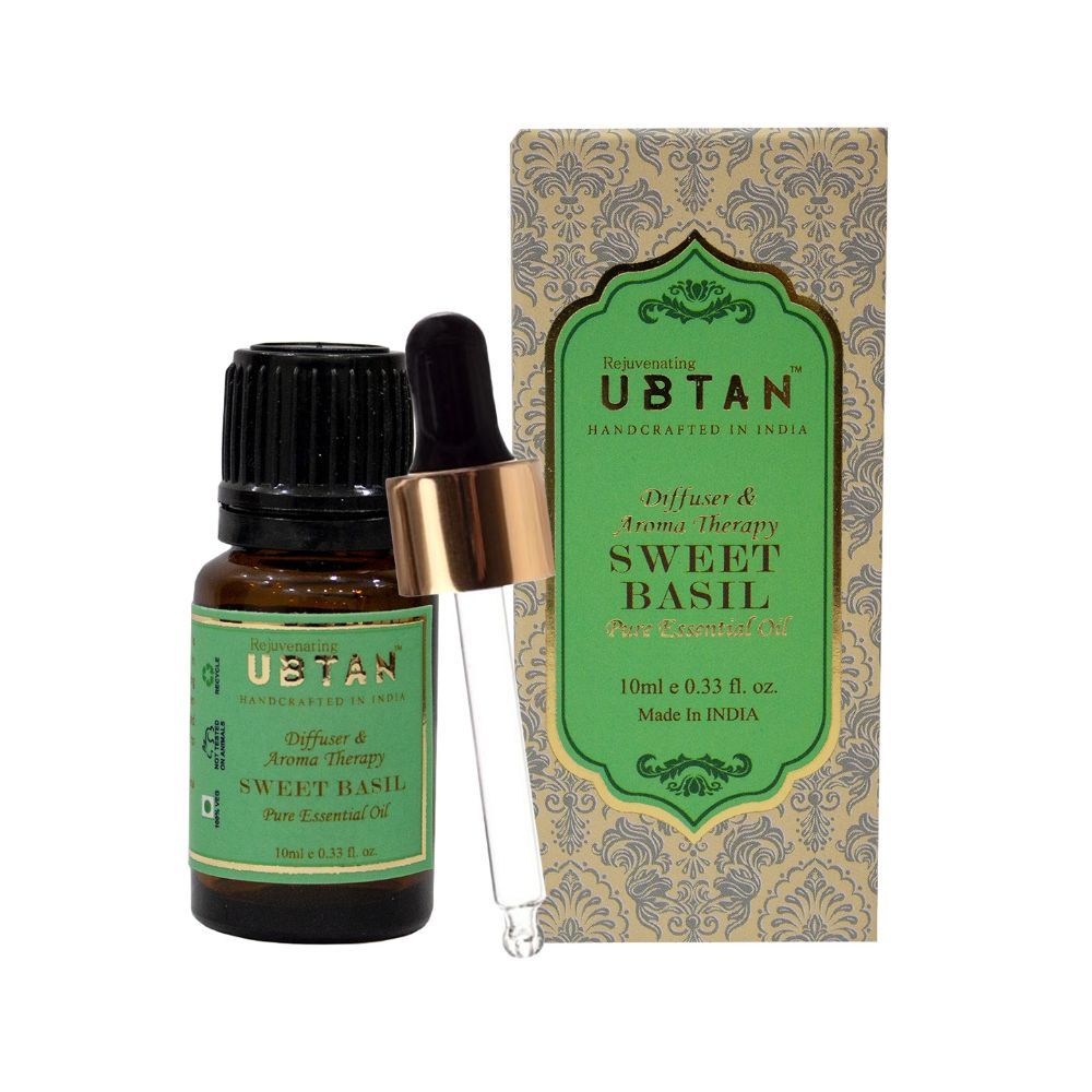 Buy Rejuvenating UBTAN Sweet Basil Pure Essential Bath Body Oil