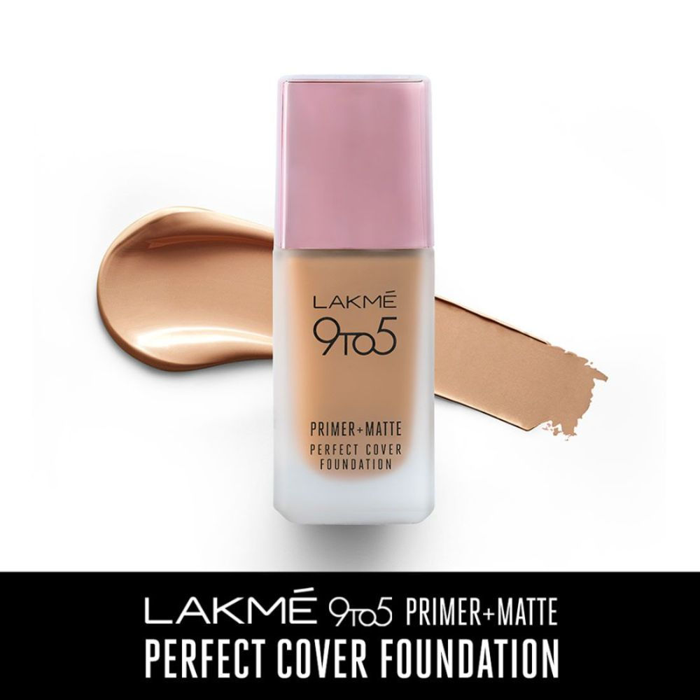 Lakme 9 To 5 Primer + Matte Perfect Cover Foundation - N260 Neutral Honey