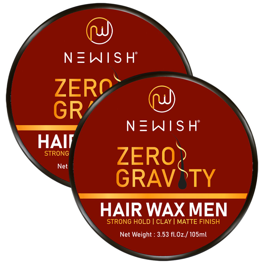 NEWISH Zero Gravity Hair Wax Men Strong Hold - Pack of 2