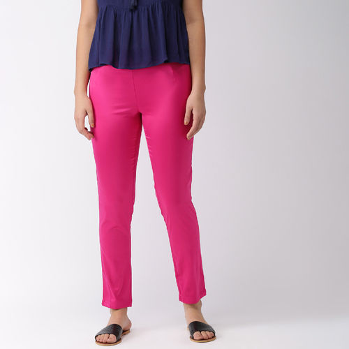 Go Colors Dark Pink Shiny Pants (L)