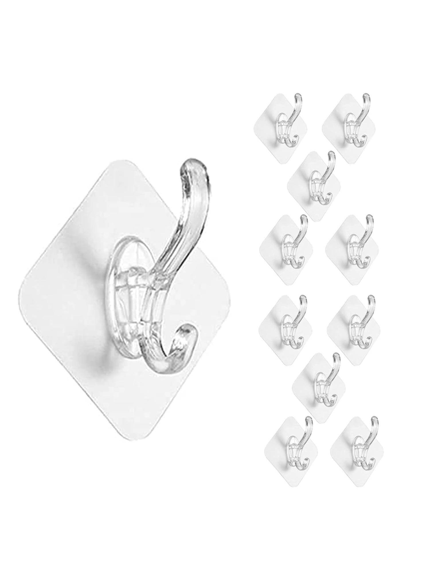 Awestuffs Multi-Purpose Waterproof Self Adhesive Hanger Hook (Pack Of 10)