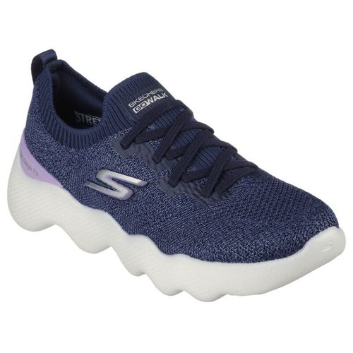 SKECHERS GO WALK MASSAGE FIT UPSURGE Navy Blue Walking Shoes (UK 2)